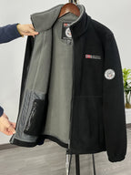 Weston Veste Polaire Homme – Veste Outdoor Chaude avec Col Montant et Design Respirant