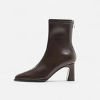Olivia Bottines Femme – Bottines à Bout Carré avec Talon Bloc Élégant et Style Minimaliste