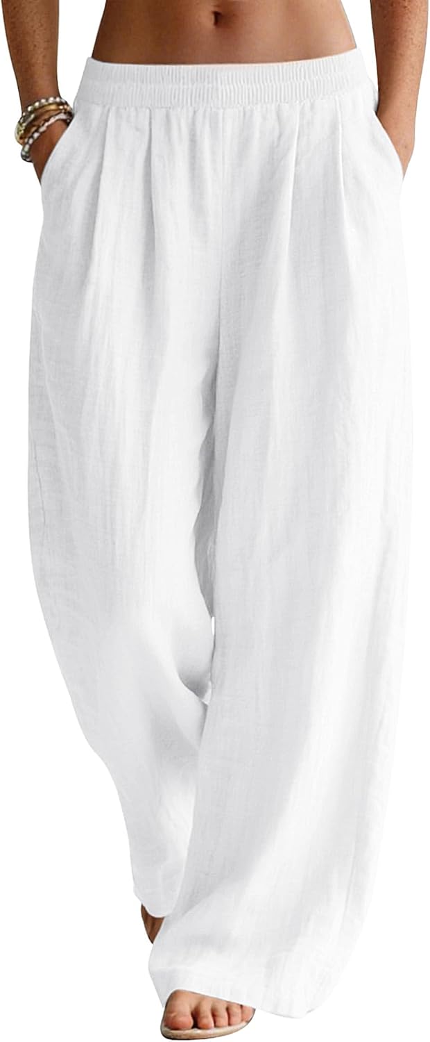 Patricia Pantalon Palazzo en Lin – Pantalon Léger et Élégant pour l'Été