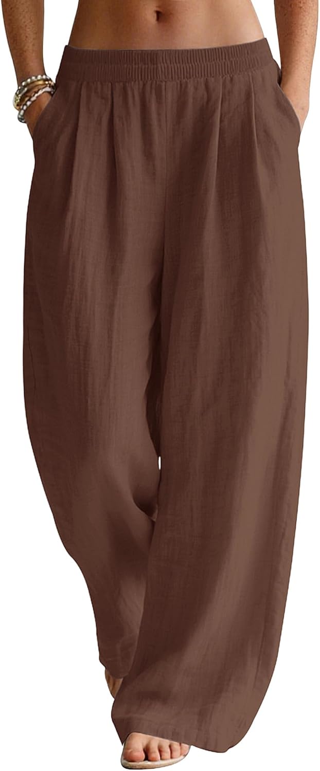 Patricia Pantalon Palazzo en Lin – Pantalon Léger et Élégant pour l'Été