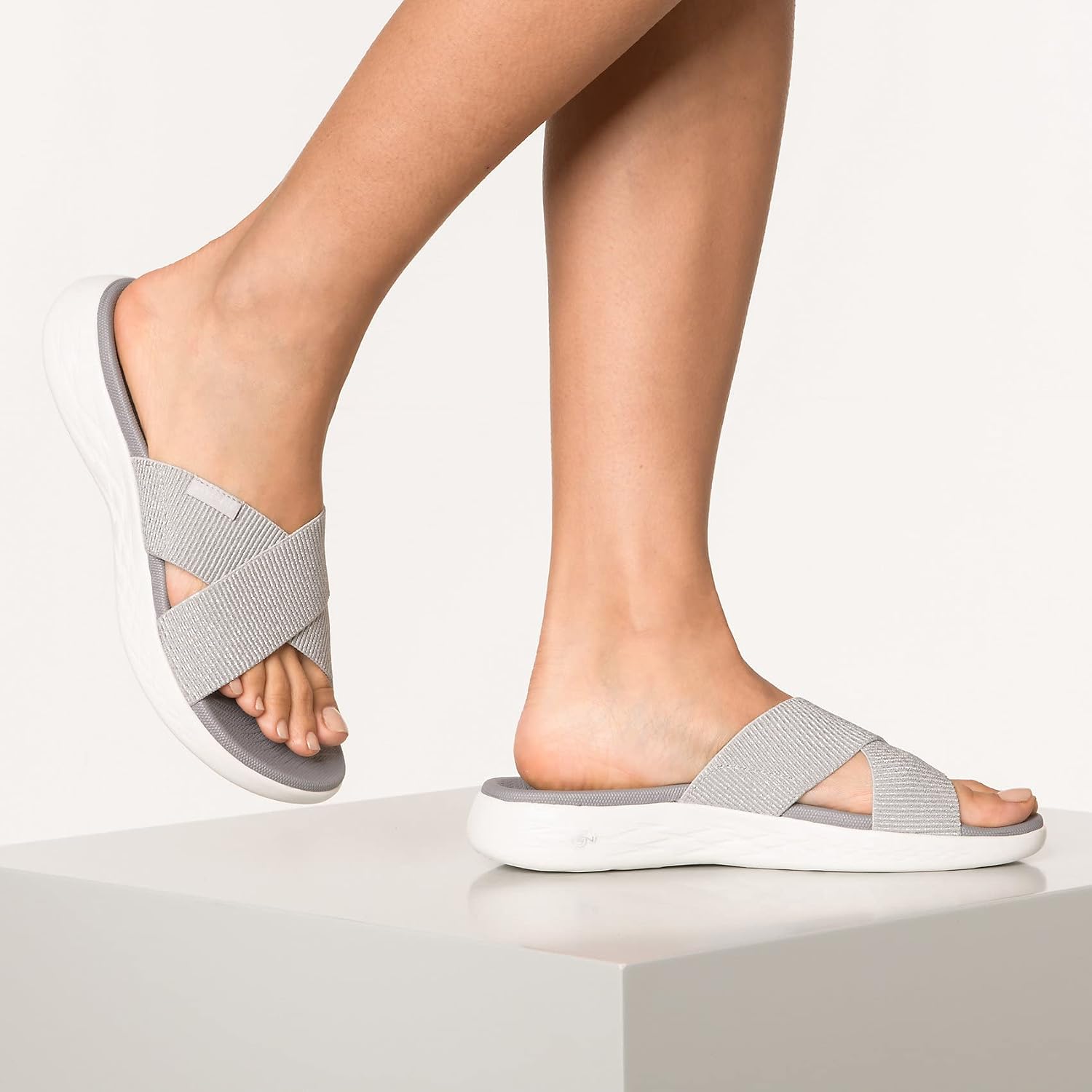 Océane Mules Femme Sport – Sandales Confort à Brides Croisées et Semelle Amortissante