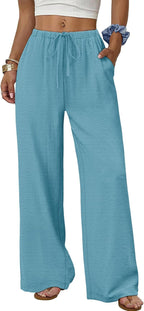 Charlene Flowing Palazzo Pants – Lightweight Wide-Leg Pants for Everyday Comfort  