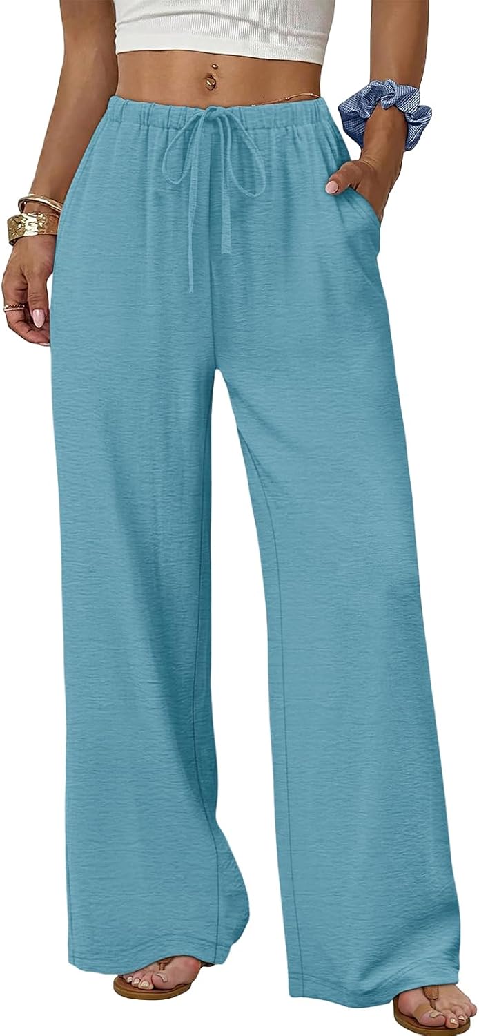 Charlene Flowing Palazzo Pants – Lightweight Wide-Leg Pants for Everyday Comfort  