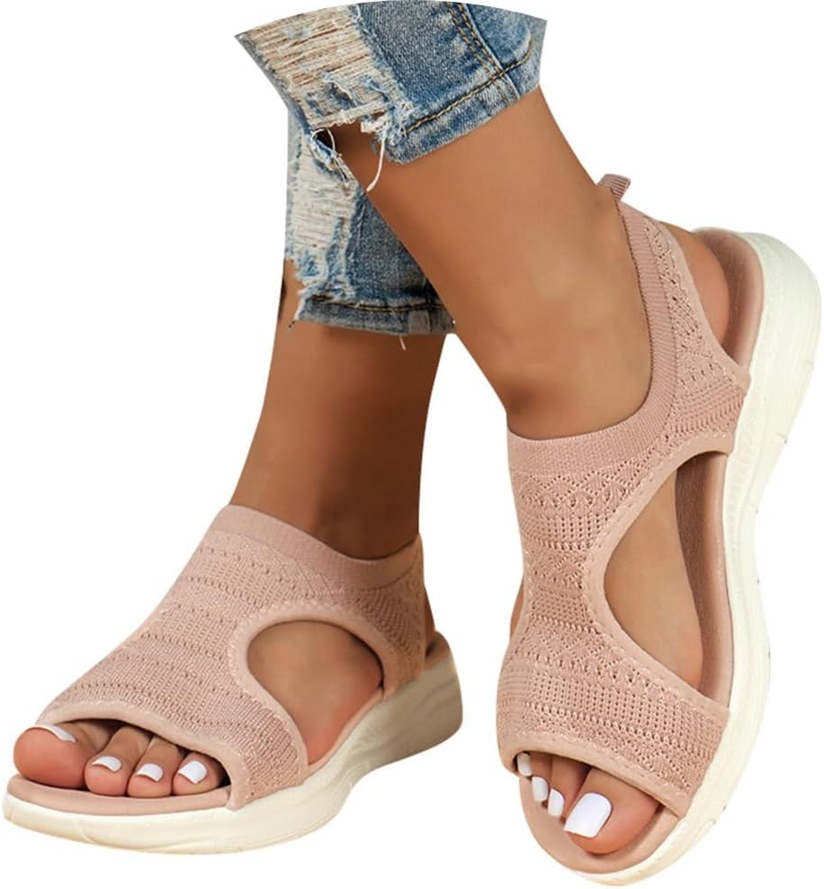 Nadège Sandales Femme Outdoor – Sandales Confort Respirantes à Brides avec Semelle Amortissante