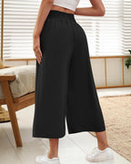 Joanna Pantacourt Culotte Léger – Pantalon Fluide à Jambes Larges pour l'Été
