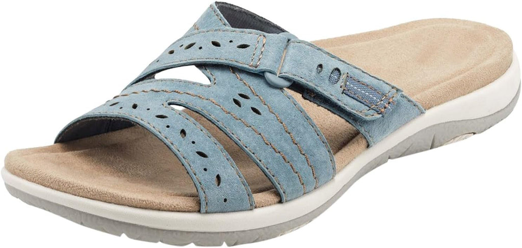 Sabine Mules Femme Confort – Mules d'Été à Semelle Ergonomique et Coupe Large
