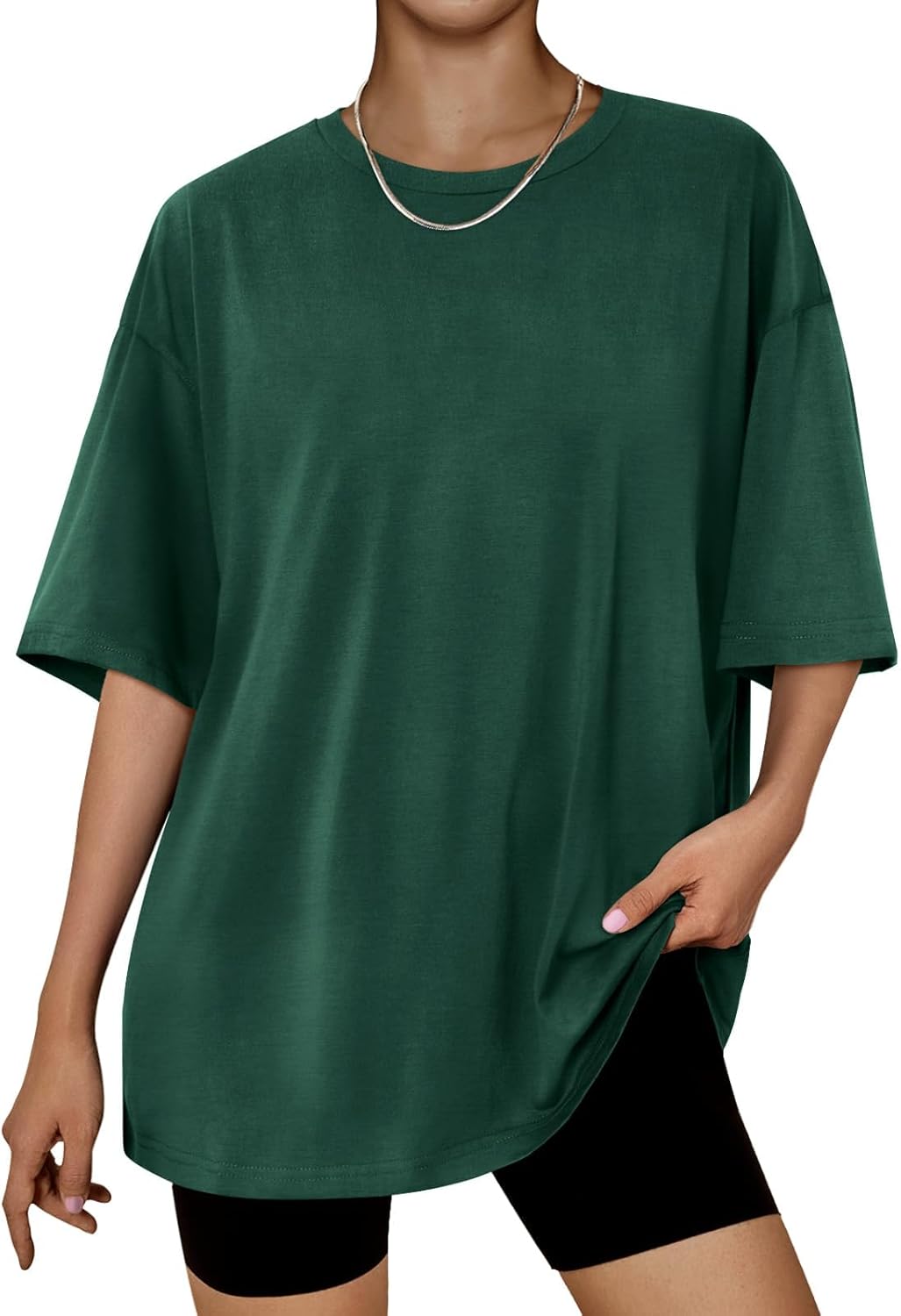 Michelle T-Shirt Oversize Femme – Haut Décontracté à Manches Courtes pour le Quotidien
