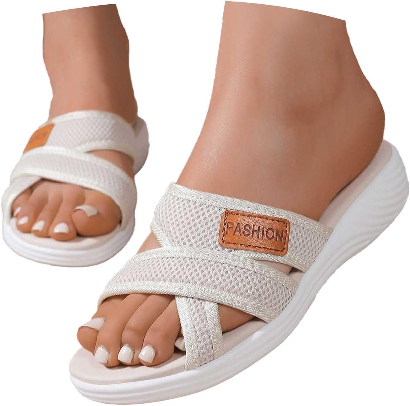 Sabine Mules Femme Confort – Mules d'Été à Semelle Ergonomique et Coupe Large