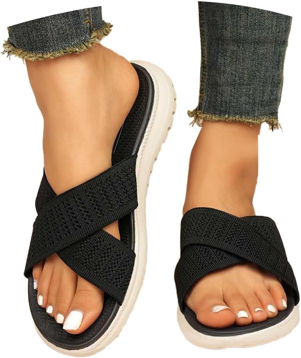 Sabine Mules Femme Confort – Mules d'Été à Semelle Ergonomique et Coupe Large