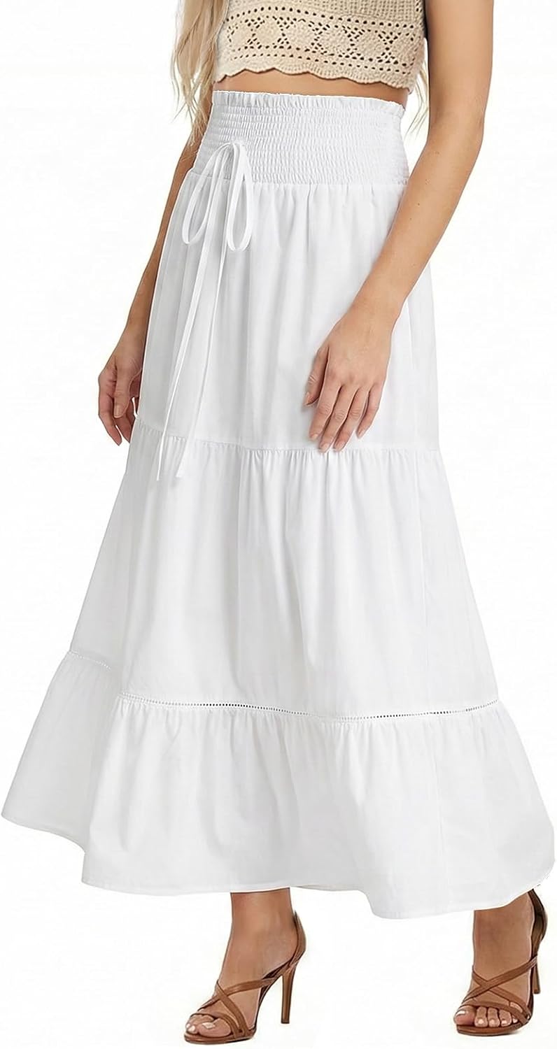 Ysoria Jupe Maxi – Jupe Bohème Convertible 2-en-1 Taille Haute Élégante