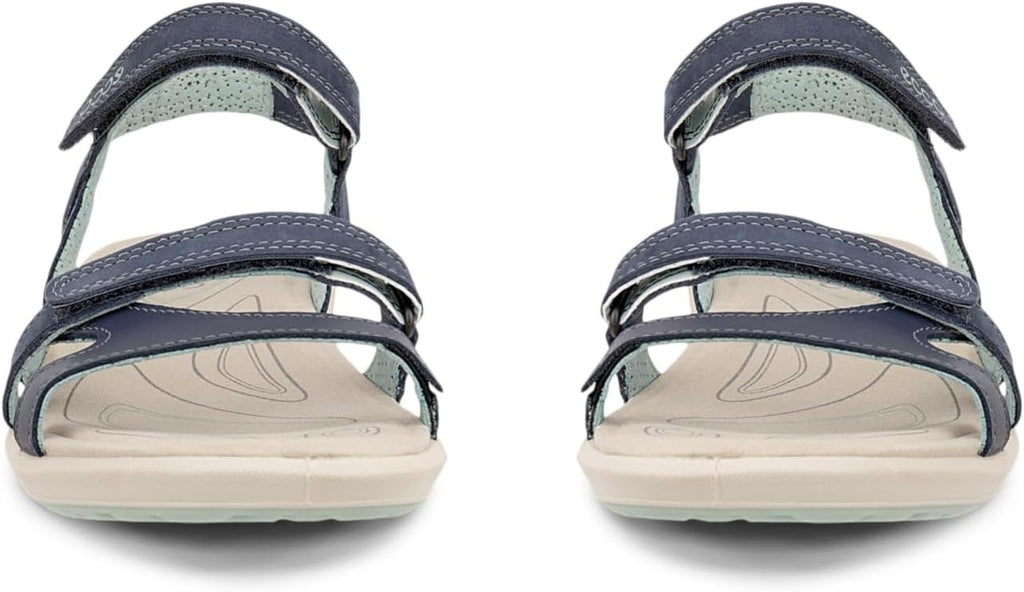Aveline Sandales Femme Outdoor – Sandales en Cuir à Brides Ajustables et Fermeture Auto-Agrippante