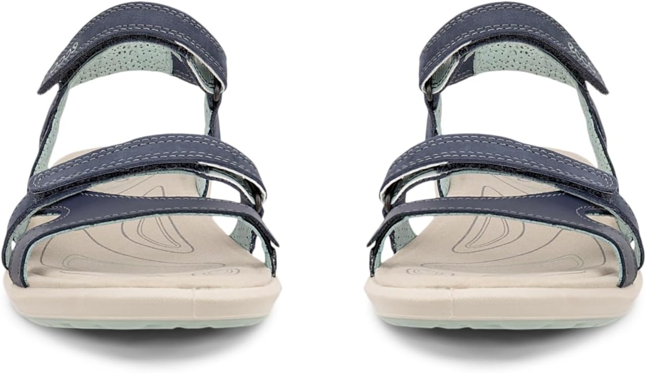 Aveline Sandales Femme Outdoor – Sandales en Cuir à Brides Ajustables et Fermeture Auto-Agrippante
