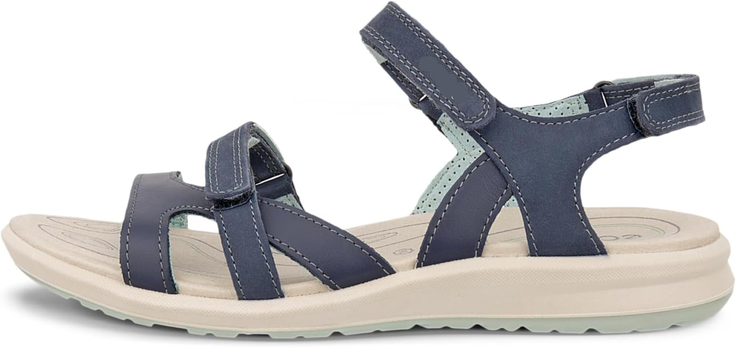 Aveline Sandales Femme Outdoor – Sandales en Cuir à Brides Ajustables et Fermeture Auto-Agrippante
