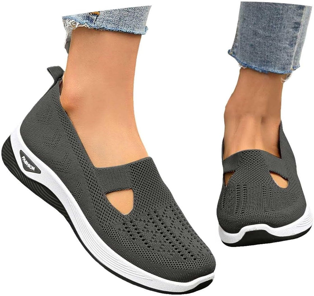 Cyrielle Zapatos Mujer Transpirables – Zapatillas Ligeras para Poner con Soporte de Arco