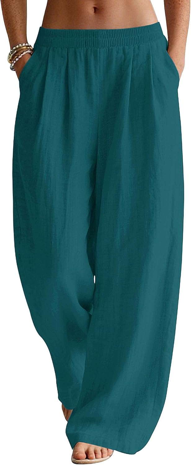 Patricia Pantalon Palazzo en Lin – Pantalon Léger et Élégant pour l'Été