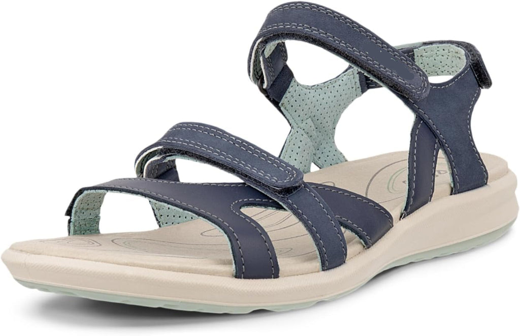 Aveline Sandales Femme Outdoor – Sandales en Cuir à Brides Ajustables et Fermeture Auto-Agrippante