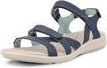 Aveline Sandales Femme Outdoor – Sandales en Cuir à Brides Ajustables et Fermeture Auto-Agrippante