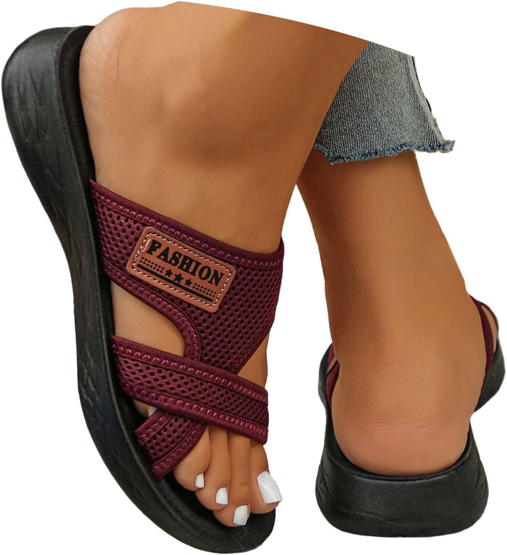 Sabine Mules Femme Confort – Mules d'Été à Semelle Ergonomique et Coupe Large