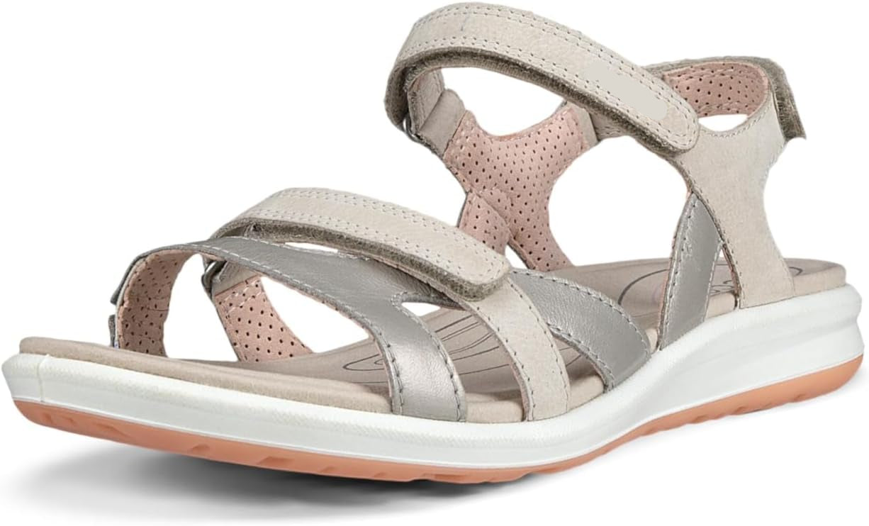 Aveline Sandales Femme Outdoor – Sandales en Cuir à Brides Ajustables et Fermeture Auto-Agrippante