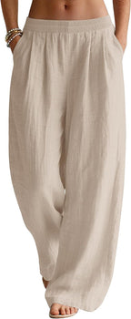 Patricia Linen Palazzo Pants – Lightweight and Elegant Summer Pants  