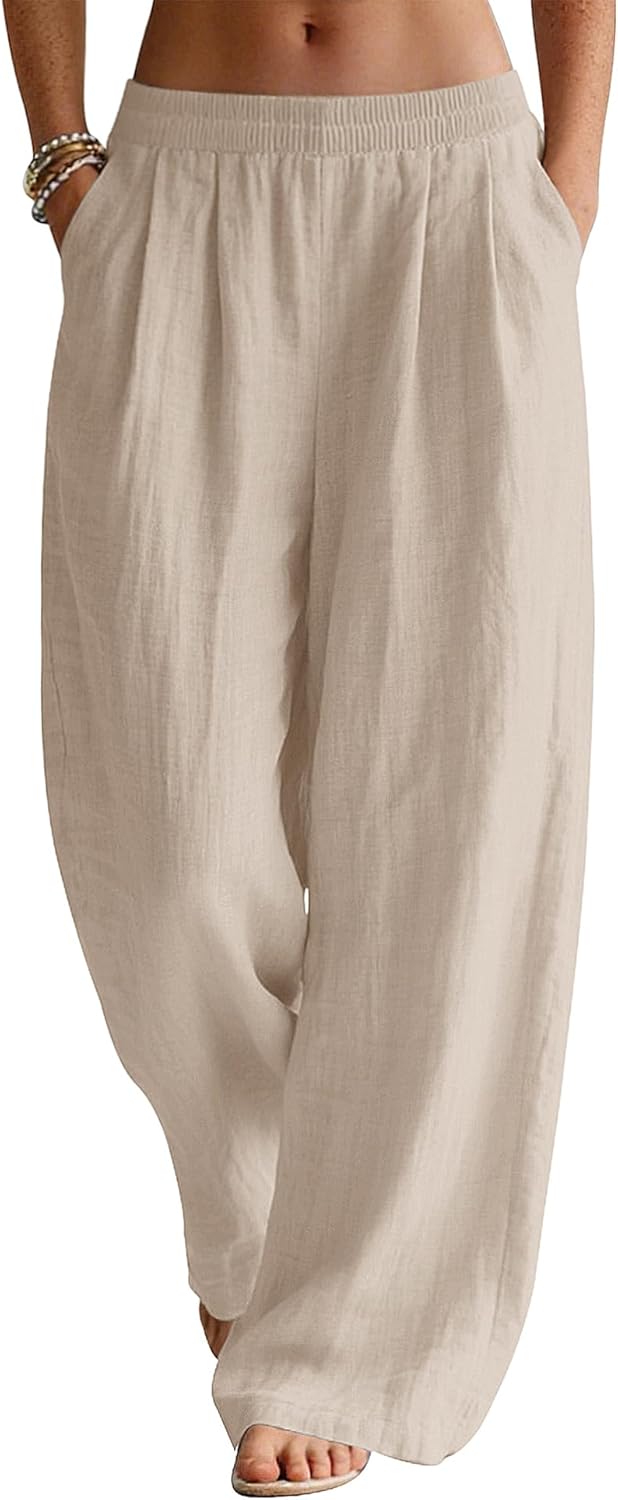 Patricia Pantalon Palazzo en Lin – Pantalon Léger et Élégant pour l'Été