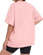 Faustine T-Shirt Femme – Haut Oversize à Col V et Manches Courtes