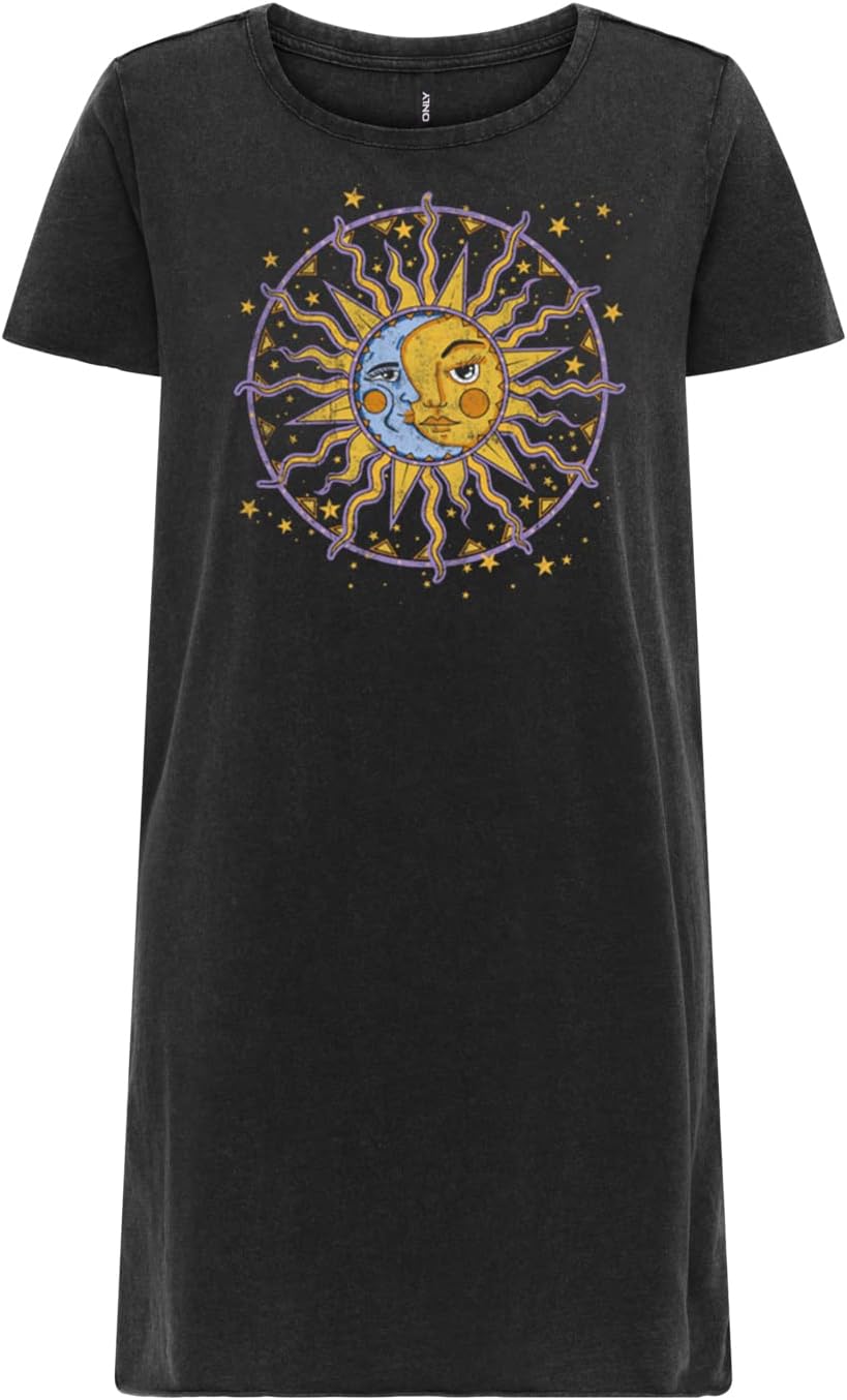 Maëlys Robe T-Shirt Longue – Robe d'Été Décontractée en Coton Doux