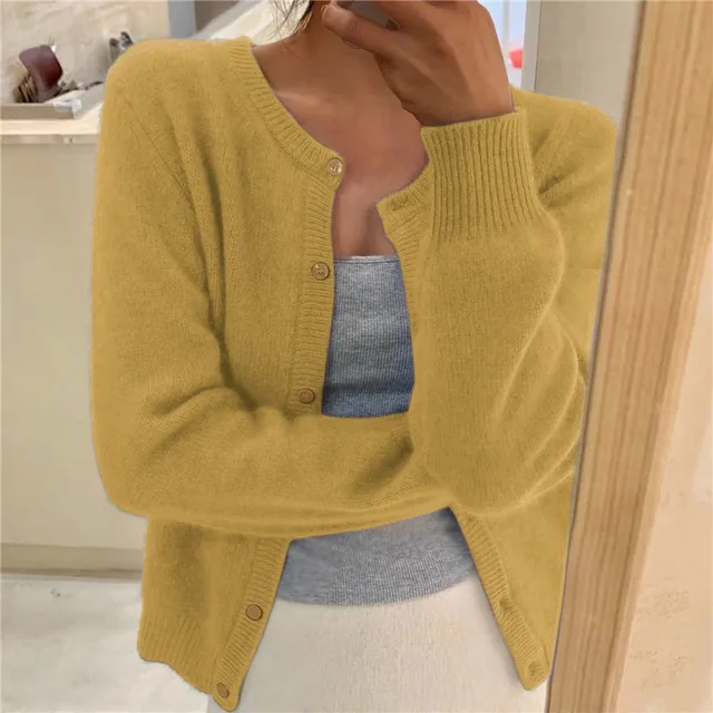 Brooklyn Cardigan Femme – Maille Douce, Coupe Ample & Fermeture Boutonnée
