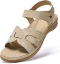 Coralie Sandalias Planas Mujer – Sandalias Confort con Tira Ajustable y Suela Antideslizante