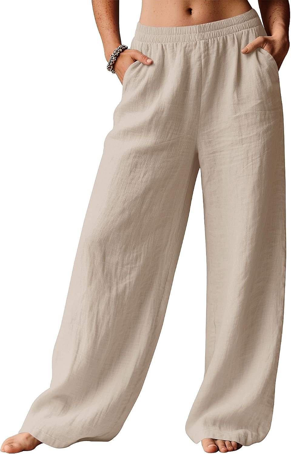 Patricia Pantalon Palazzo en Lin – Pantalon Léger et Élégant pour l'Été