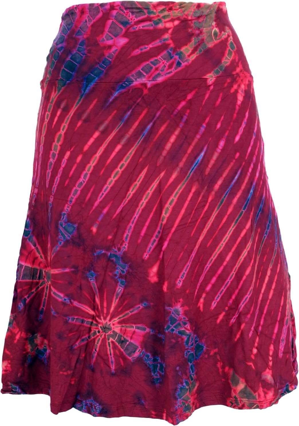 Maëlys Jupe Midi Batik – Jupe Hippie Réversible en Haut Sans Bretelles