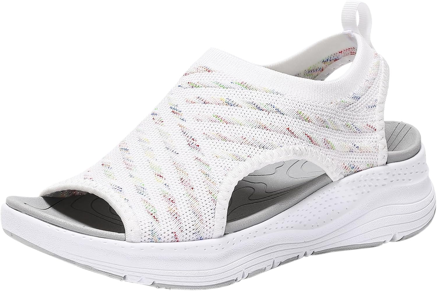 Roxane Sandales Femme en Maille – Sandales Slingback Confort avec Semelle Amortissante