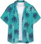 Matteo Chemise Hawaïenne Homme – Chemise Fleurie à Manches Courtes Coupe Classique