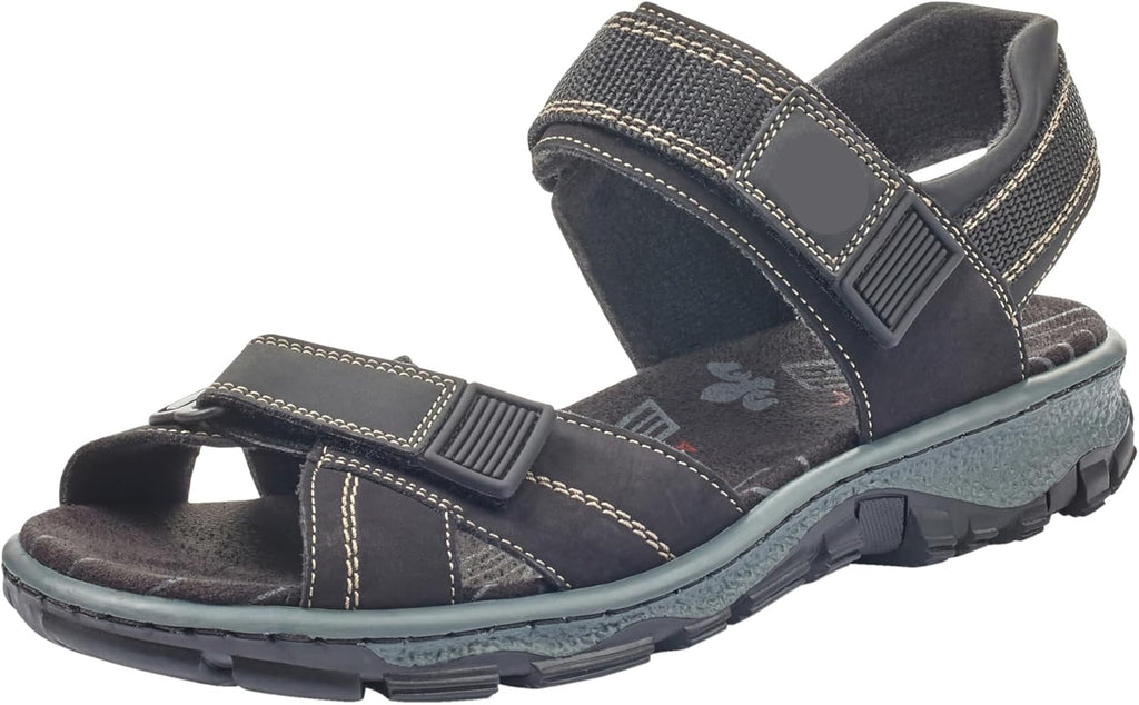 Annika Sandales Femme en Cuir – Sandales Confort Légères avec Semelle Antistress
