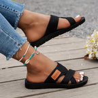 Sabine Mules Femme Confort – Mules d'Été à Semelle Ergonomique et Coupe Large