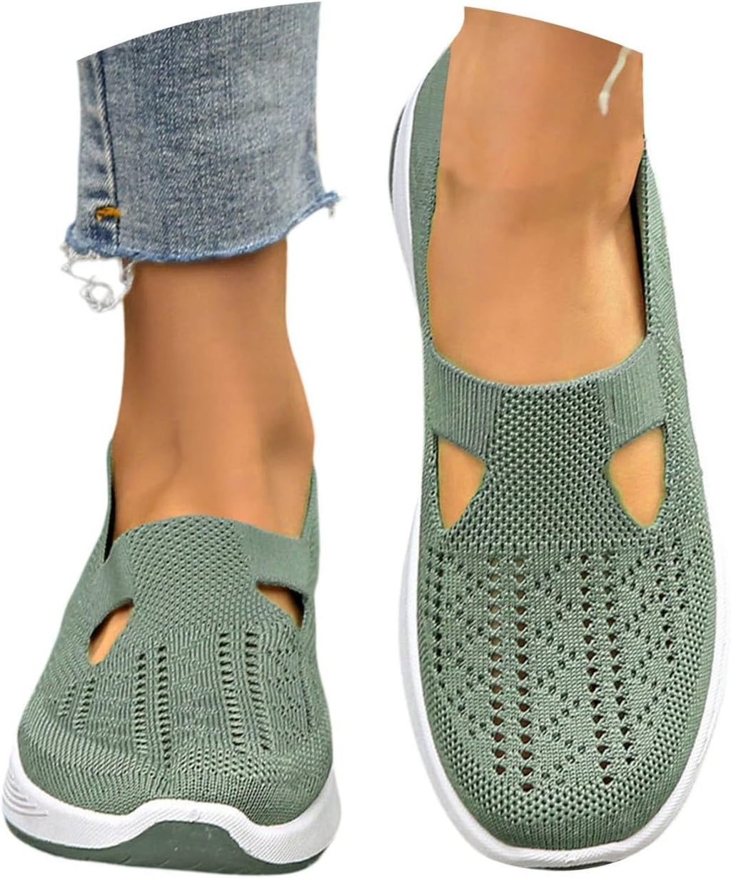 Cyrielle Zapatos Mujer Transpirables – Zapatillas Ligeras para Poner con Soporte de Arco