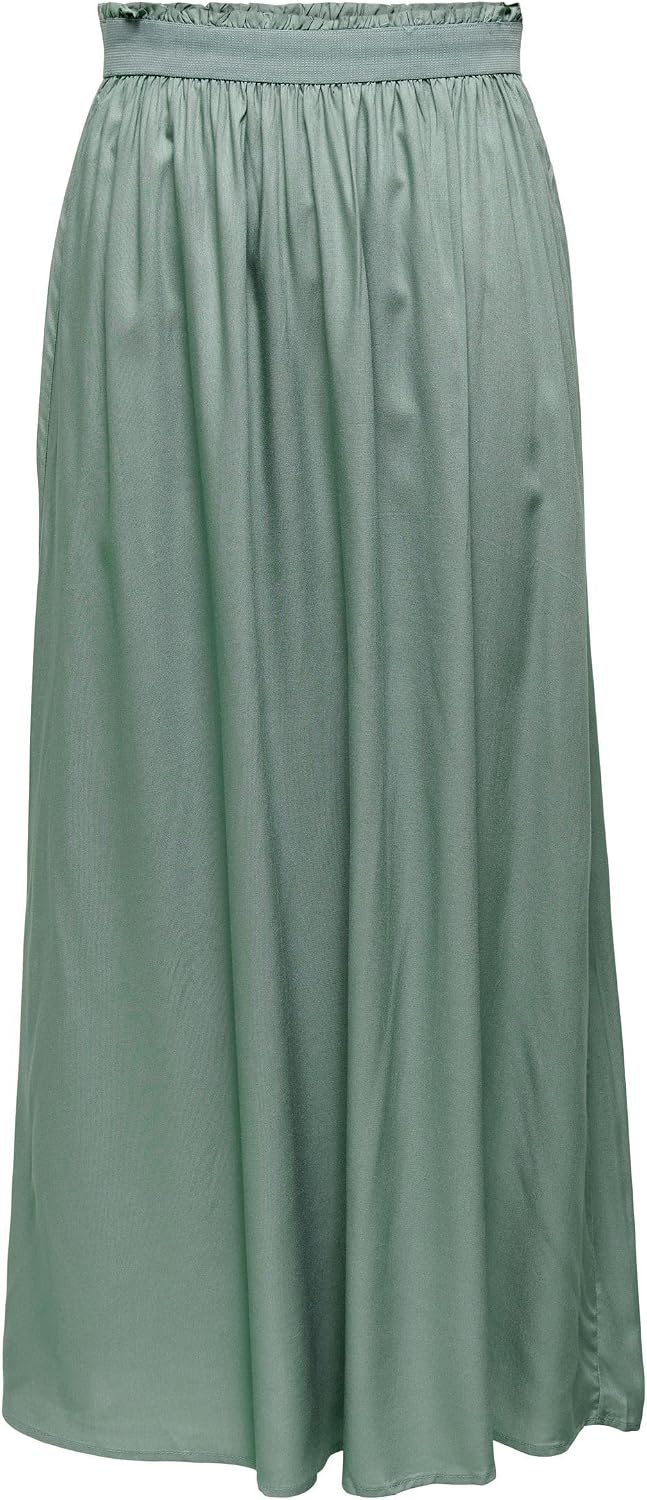 Clarisse Jupe Longue Plissée – Jupe Fluide Élégante en Viscose Douce