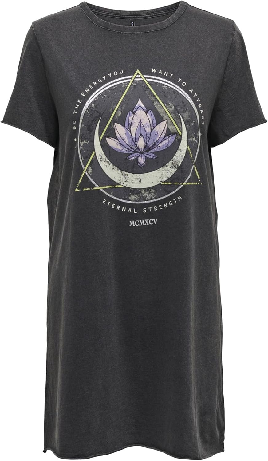 Maëlys Robe T-Shirt Longue – Robe d'Été Décontractée en Coton Doux