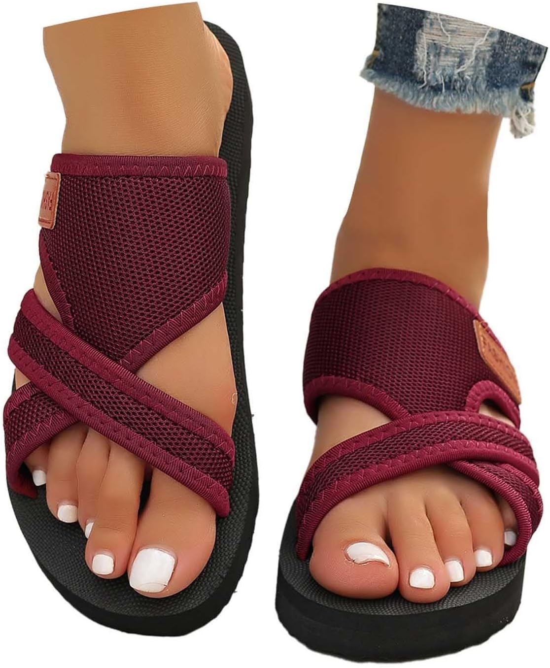 Sabine Mules Femme Confort – Mules d'Été à Semelle Ergonomique et Coupe Large