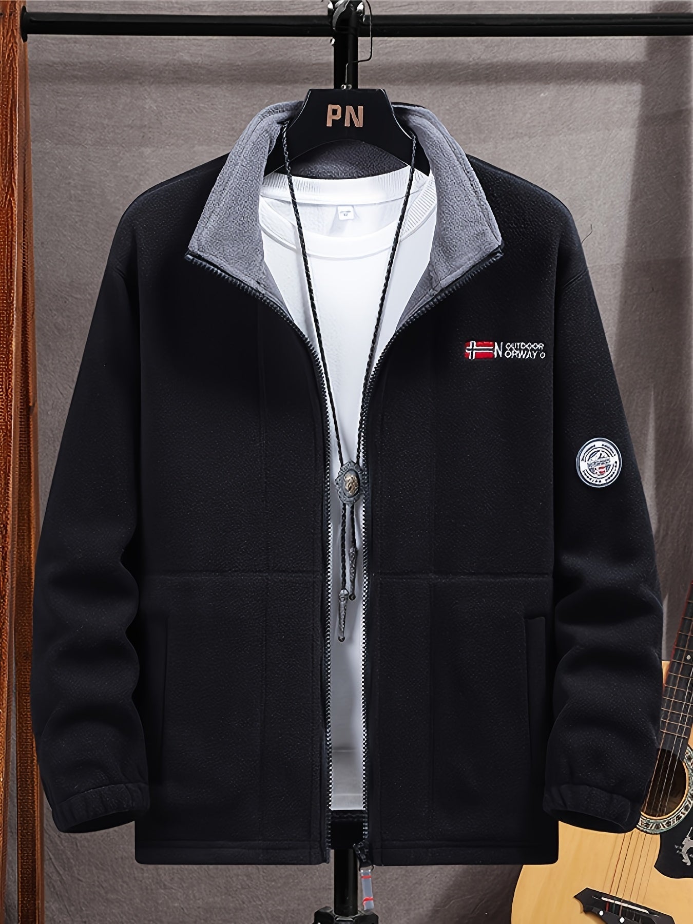 Weston Veste Polaire Homme – Veste Outdoor Chaude avec Col Montant et Design Respirant