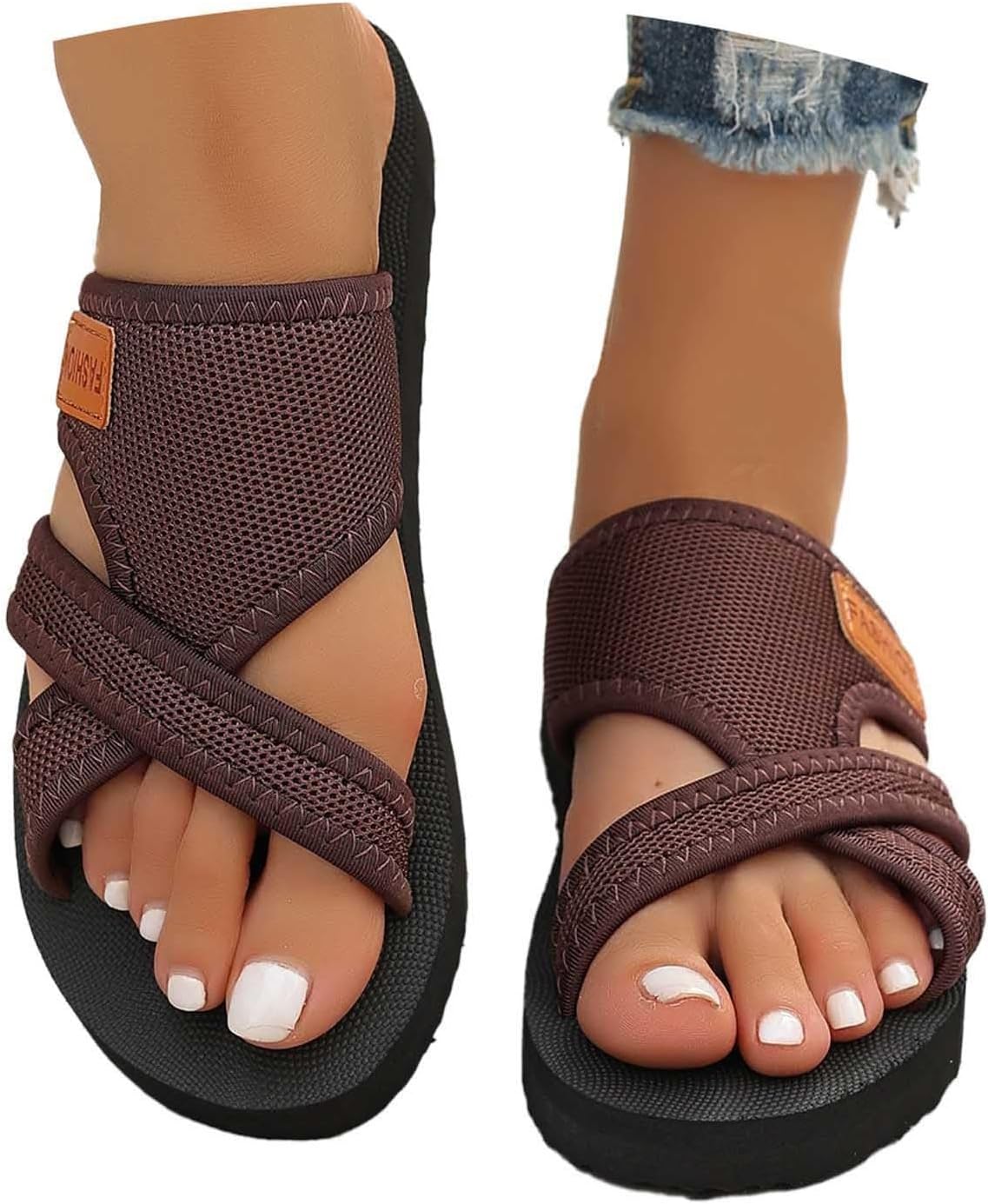 Sabine Mules Femme Confort – Mules d'Été à Semelle Ergonomique et Coupe Large