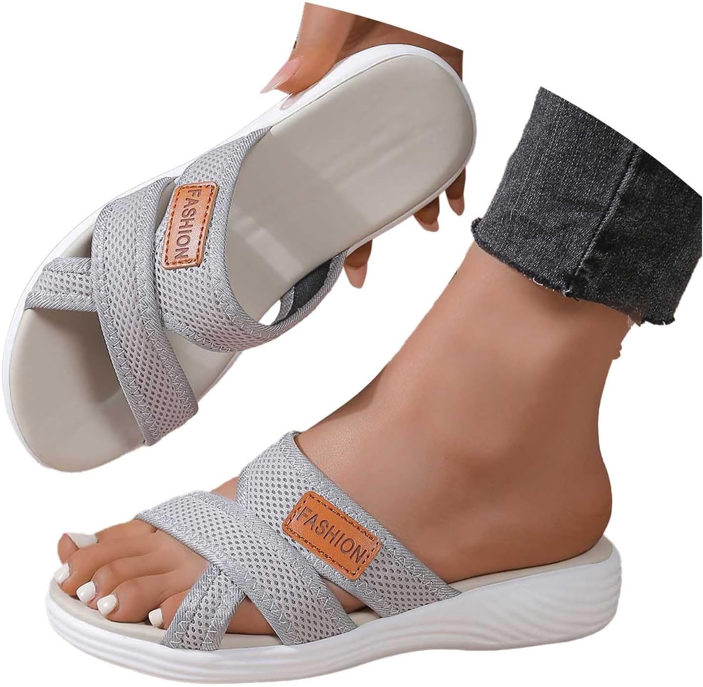 Sabine Mules Femme Confort – Mules d'Été à Semelle Ergonomique et Coupe Large