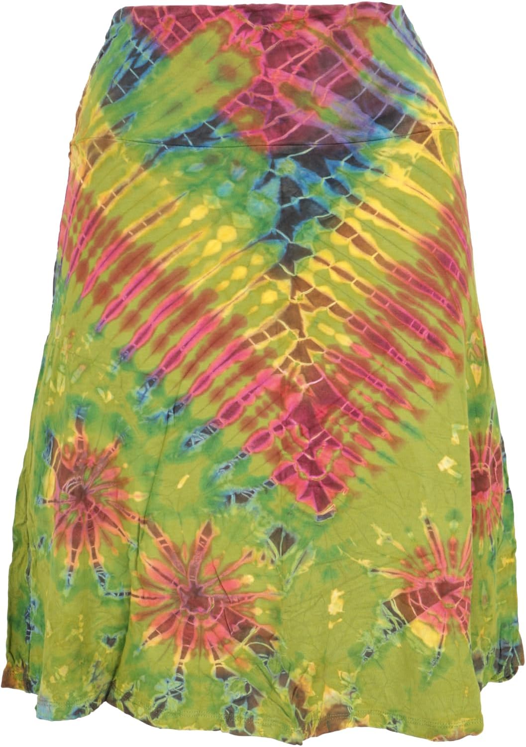 Maëlys Jupe Midi Batik – Jupe Hippie Réversible en Haut Sans Bretelles