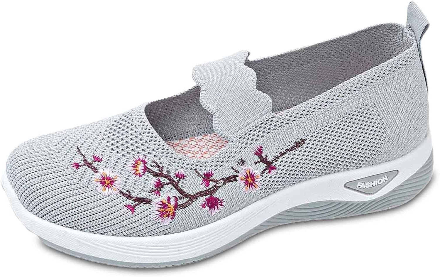 Cyrielle Zapatos Mujer Transpirables – Zapatillas Ligeras para Poner con Soporte de Arco