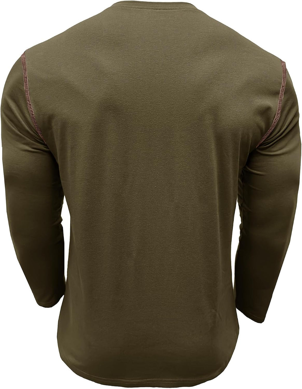 Nathan Men's Long Sleeve Henley T-Shirt – Casual Cotton Top with Buttoned Collar