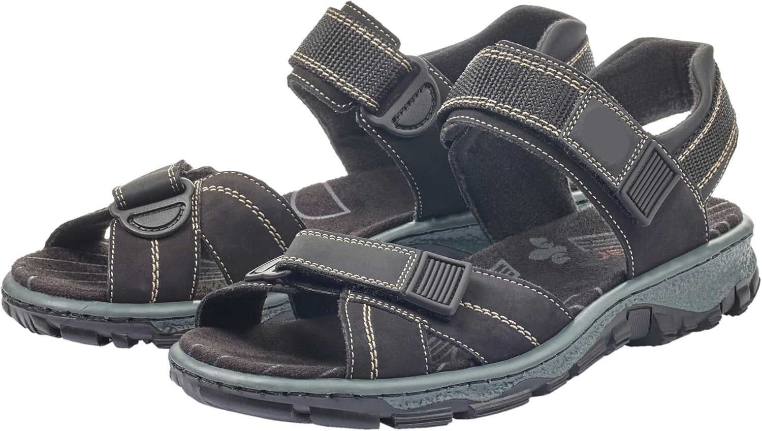 Annika Sandales Femme en Cuir – Sandales Confort Légères avec Semelle Antistress