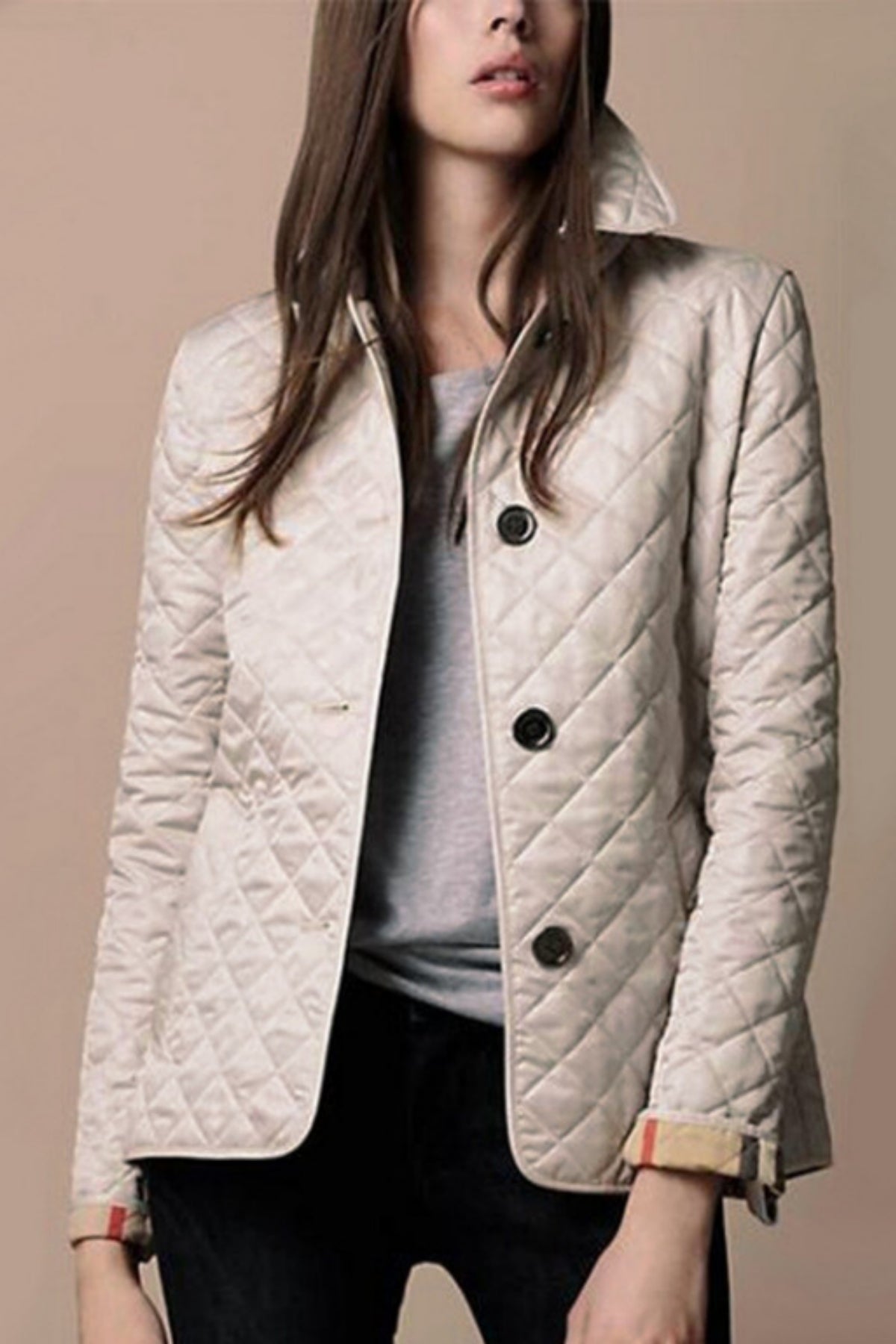 Maric Veste Matelassée Femme – Veste Élégante Ajustée avec Boutons & Design Raffiné