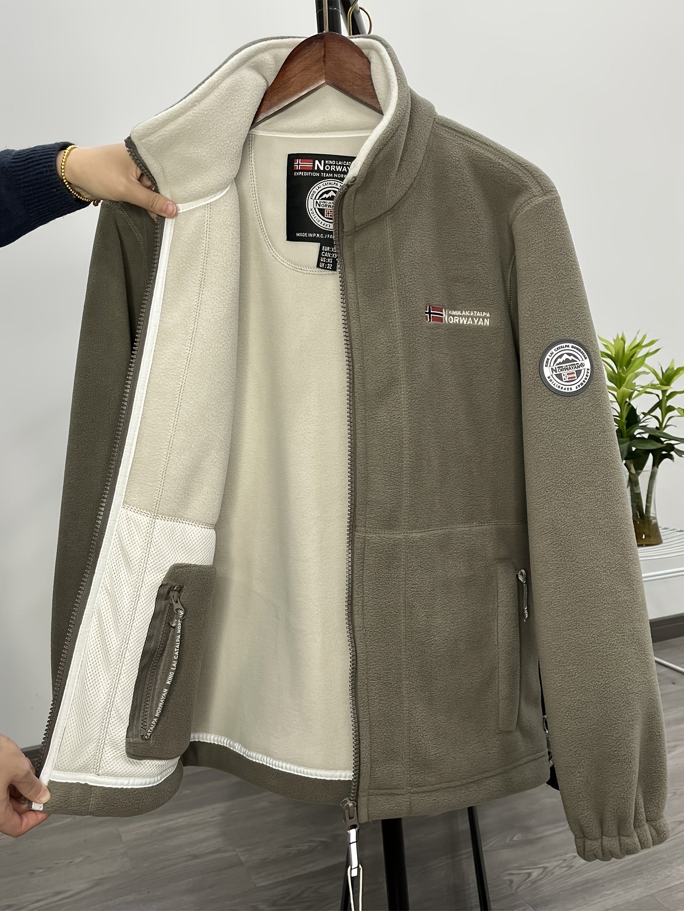 Weston Veste Polaire Homme – Veste Outdoor Chaude avec Col Montant et Design Respirant