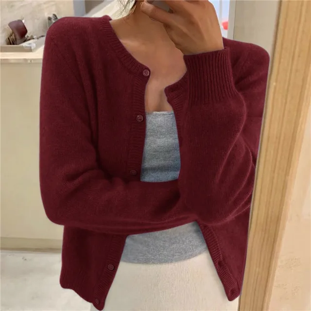 Brooklyn Cardigan Femme – Maille Douce, Coupe Ample & Fermeture Boutonnée