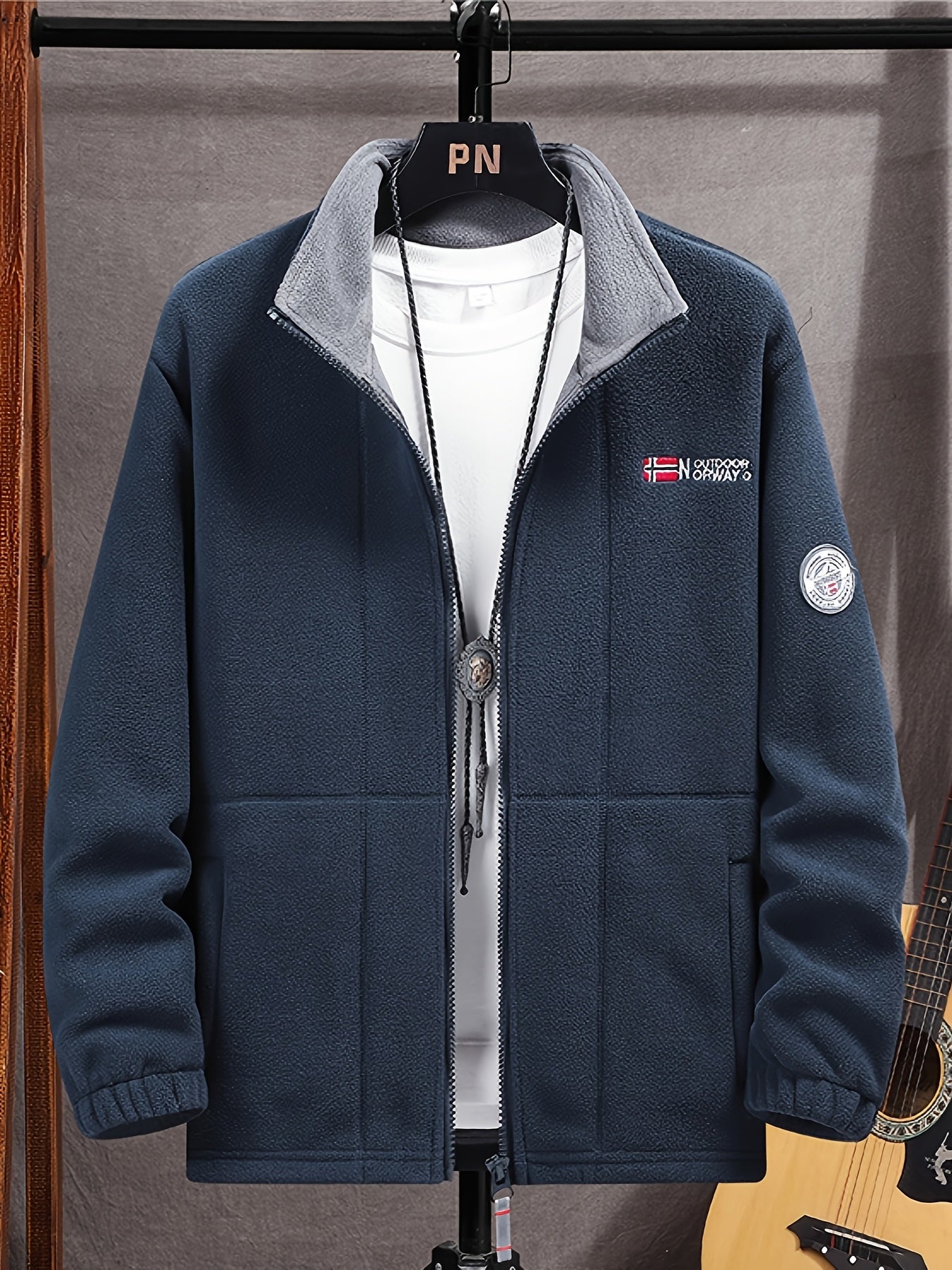Weston Veste Polaire Homme – Veste Outdoor Chaude avec Col Montant et Design Respirant
